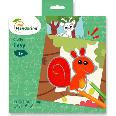 Omalovánky My Mandarine Graffy Easy lesní zvířátka