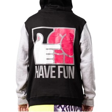 PITCHA mikina HAVE FUN black/grey