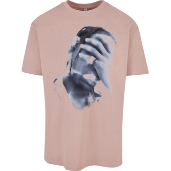 Urban Classics Мъжка тениска в тъмнорозов цвят Mister Tee 4 AM OversizeUB-MT2420-02913 - Тъмнорозов, размер XS