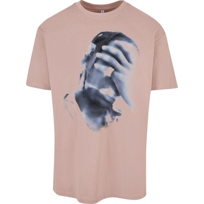 Urban Classics Мъжка тениска в тъмнорозов цвят Mister Tee 4 AM OversizeUB-MT2420-02913 - Тъмнорозов, размер XS