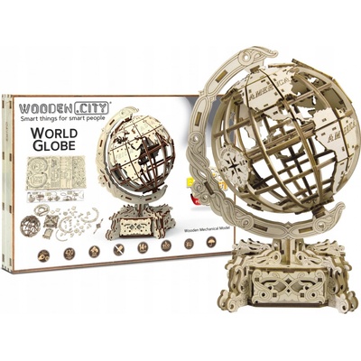 Wooden City 3D puzzle Globus 231 ks