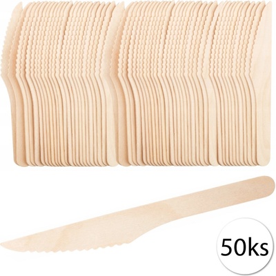 GASTROSTAF EKO 6 Jednorazový drevený príbor, nože 16cm