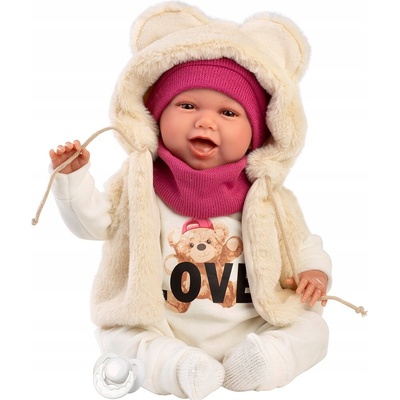 Llorens: Mimi 42 cm plačúca bábika v sade Love Bear
