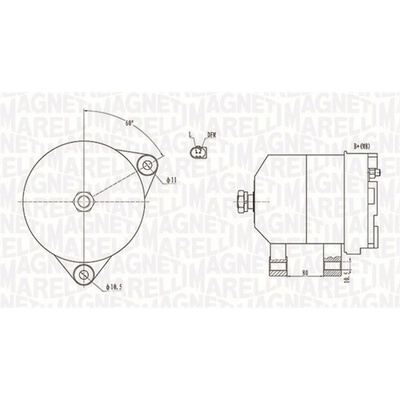 Alternátor MAGNETI MARELLI 063731913010