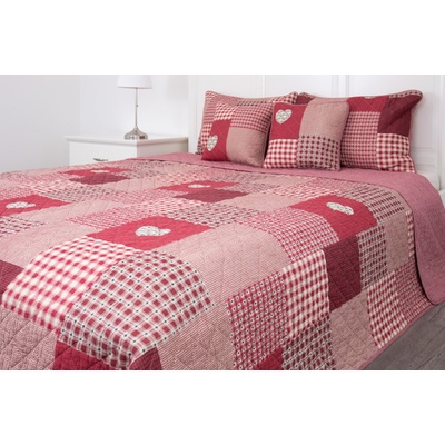 Zdeňka Podpěrová Prešívaný prehoz - DELUXE PATCHWORK červený červená Bavlna 240x220 cm