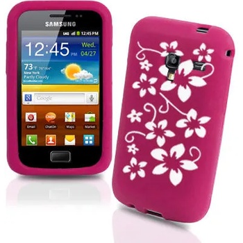 Image 1 of Samsung S7500 Galaxy Ace Plus Flora Силиконов Калъф Розов + Прот