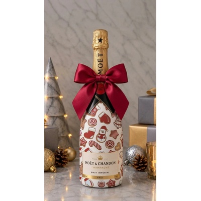 Moët & Chandon Brut Impérial Vánoční zdobená lahev Perníčky 1,5 l