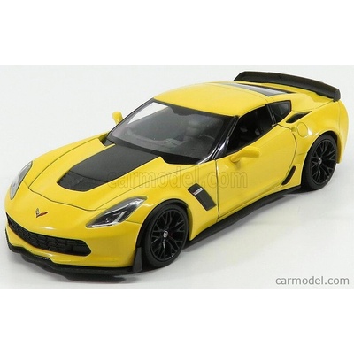 Welly Chevrolet Corvette Z06 Coupe 2017 žltá 1:24