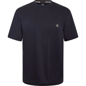 Boss Тениска Boss Mens BOSS BLACK Taut Minimalist Design T-Shirt with Logo Detail - Dark Blue