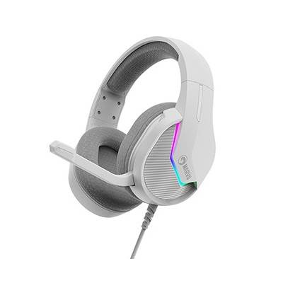 Marvo H8618, sluchátka s mikrofonem, ovládání hlasitosti, bílá, 2.0, USB