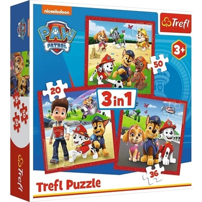 Trefl 3v1 Šťastní psi z Labkovej Patroly / Viacom PAW Patrol