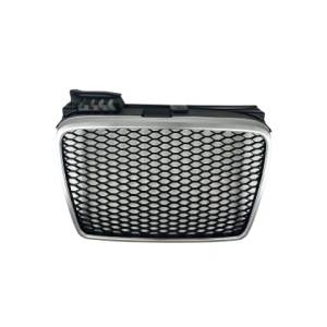  Решетка без емблема за Audi A4 B7 (2004-2008) - RS Look - Силвър / Мат