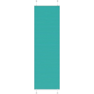 vidaXL Плисирана щора, петролно зелена, 60x200 см, ширина на плата 59, 4 см, полиестер (4015407)