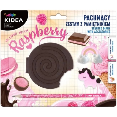 Voňavý diář Kidea Sušenka s doplňky, Raspberry