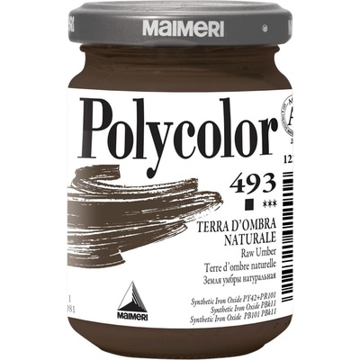 Maimeri Vynil Polycolor АКРИЛНА боя Raw Umber 493 140 ml 1 бр (M1220493)