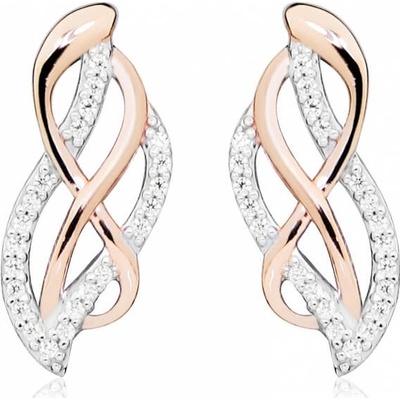 Silver Cat bicolor se zirkony SC434