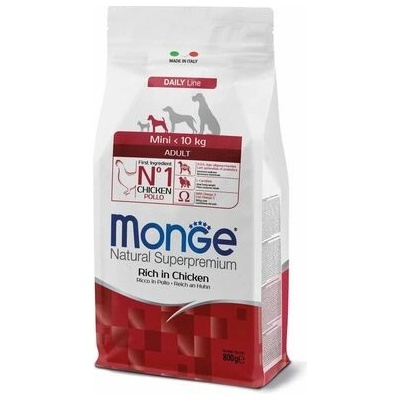 Monge Natural Superpremium Mini Adult s kuřecím 0,8 kg