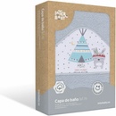 Interbaby osuška froté 100 × 100 Teepee sivá