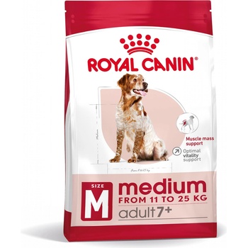 Royal Canin Medium Adult 7+ суха храна за възрастни кучета на възраст от 7 до 10 години, средни породи 15 кг
