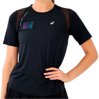 Asics Дамска тениска Asics Women's Road S/S Top Running shirt - Performance Black II (916-1435-0813)