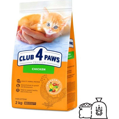 CLUB 4 PAWS Premium pre mačiatka Kura 2 kg