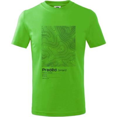 Pradědvrstevnice v obdélníkuTričko dětské bavlněné Apple Green