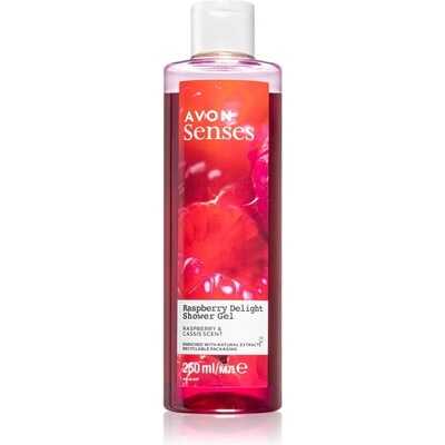 Avon Senses Raspberry Delight pečující sprchový gel 250 ml