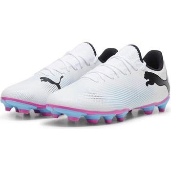 PUMA Футболни бутонки Puma Future 7 Play Firm Ground Football Boots - White/Blk/Pink