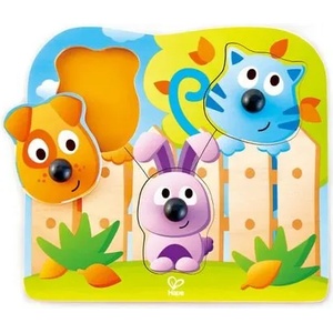 Hape - Дървен пъзел за бебета Животни