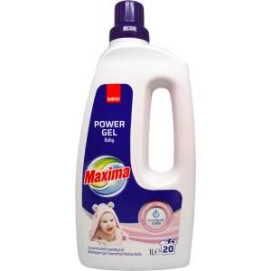 Sano гел за пране, Power gel, 20 пранета, 1 литър, Baby