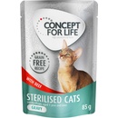 Concept for Life Sterilised Cats hovězí bez obilovin v omáčce 12 x 85 g