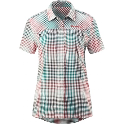 Gonso Дамска фланелка с къс ръкав за колоездене Gonso Women's Arenda Cycling jersey - Quetz Green Check - размер 38 (EU) (156-2100-0313)