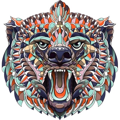 HARAHU Дървено пъзел - Bear / М KP21931 (21931)