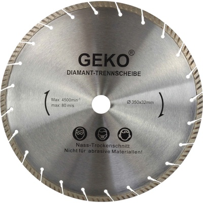 Diamantový kotúč segmentový 350 x 32 mm, LASER, GEKO