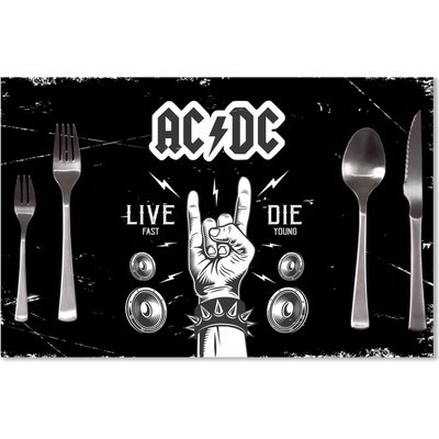Sablio Prestieranie ACDC Live fast, die young 40x30cm