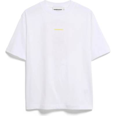Armedangels Дамска тениска ARMEDANGELS Women's Tarjaa Graphic T-shirt - White / Armedangels Yellow - размер XL (916-6597-0315)