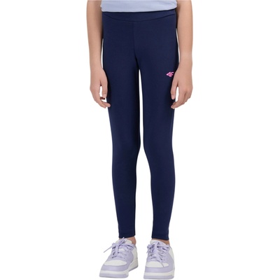 4F Detské legíny Tights Cas F318 Navy tmavomodrá