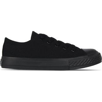 SoulCal Детски маратонки SoulCal Canvas Low Canvas Trainers Childrens - Black/Black