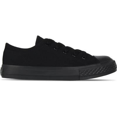 SoulCal Детски маратонки SoulCal Canvas Low Canvas Trainers Childrens - Black/Black