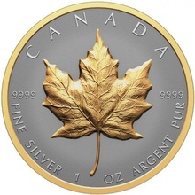 Royal Canadian Mint Ultra vysoký reliéf stříbrný javorový list 31.39 g