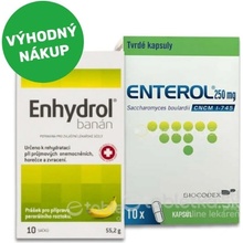 Enhydrol 10 vrecúšok + Enterol 250 mg 10 kapsúl