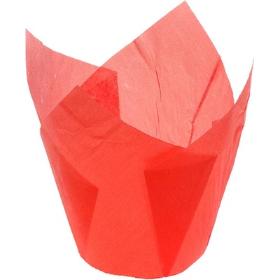Tulipan papírový na muffiny 50mm červený 180ks bal