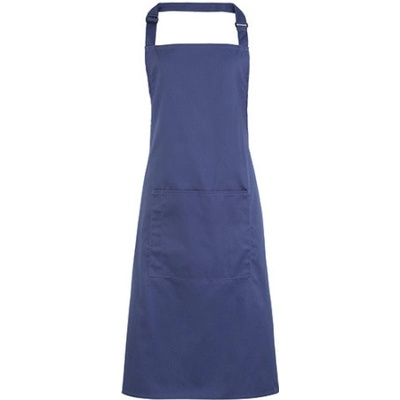 Premier Workwear Pracovní zástěra za krk s kapsou PR154 Marine Blue Pantone 281 72x86cm