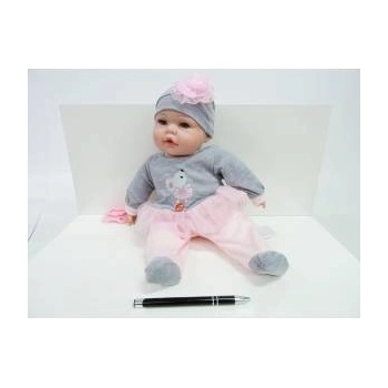 Mádara *BOBAS DOLL, 40 cm, bell, spioch with frill, rose