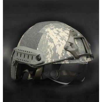 DRAGOWA Tactical Тактическа каска Fast MH с очила Charger, ACU (без сертификация) (DRG154.ACU)
