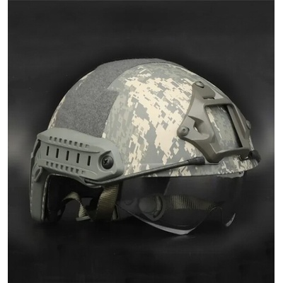 DRAGOWA Tactical Тактическа каска Fast MH с очила Charger, ACU (без сертификация) (DRG154.ACU)