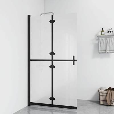 vidaXL Skládací sprchová zástěna mléčné ESG sklo 90 x 190 cm