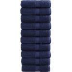 vidaXL Премиум кърпи за пране SOLUND 10 бр. тъмносини 30x30 см 600 г/м2 (137253)