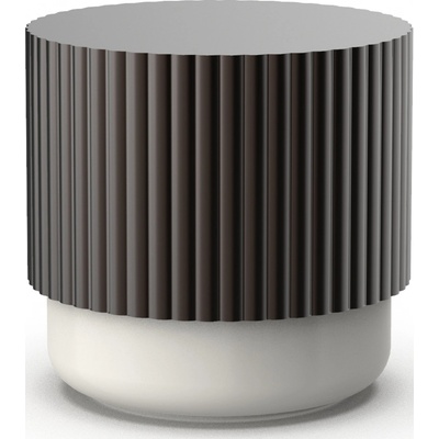 Decor Walther Koupelnová dóza Of Line s hnědým víčkem 10 cm krémová