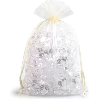 Dárkový pytlík 15x24 cm organza, barva 1 bílá